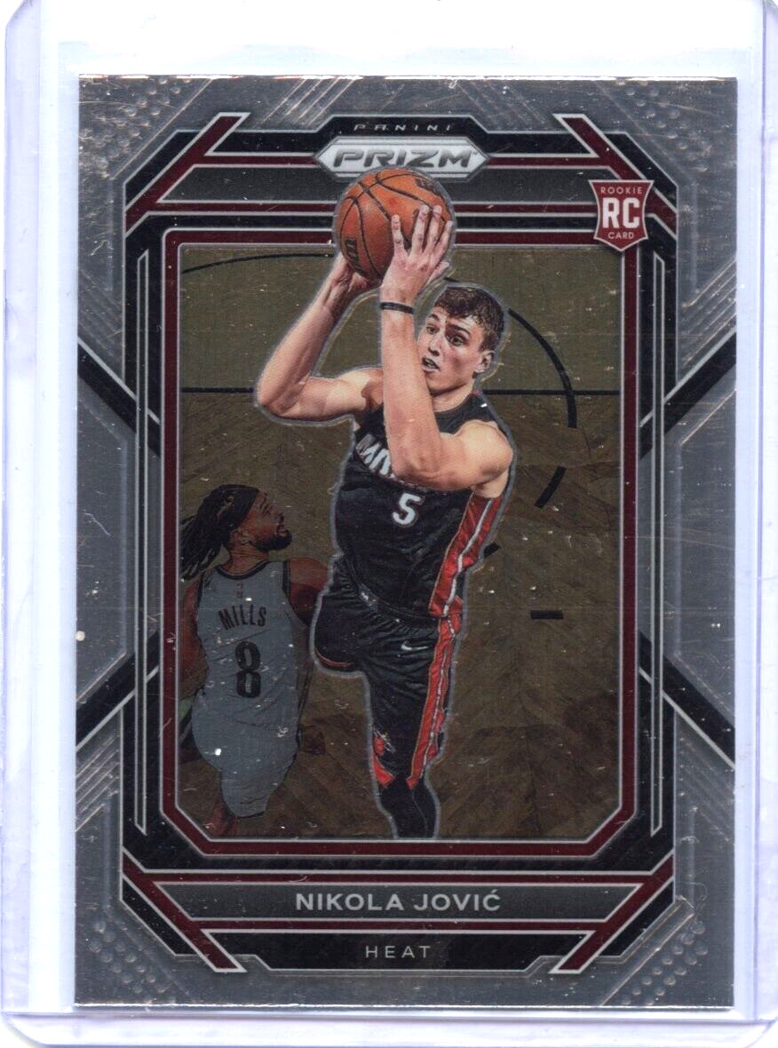 2022-23 Panini Prizm Nikola Jovic Silver Prizm Rookie Card RC #236 Miami Heat