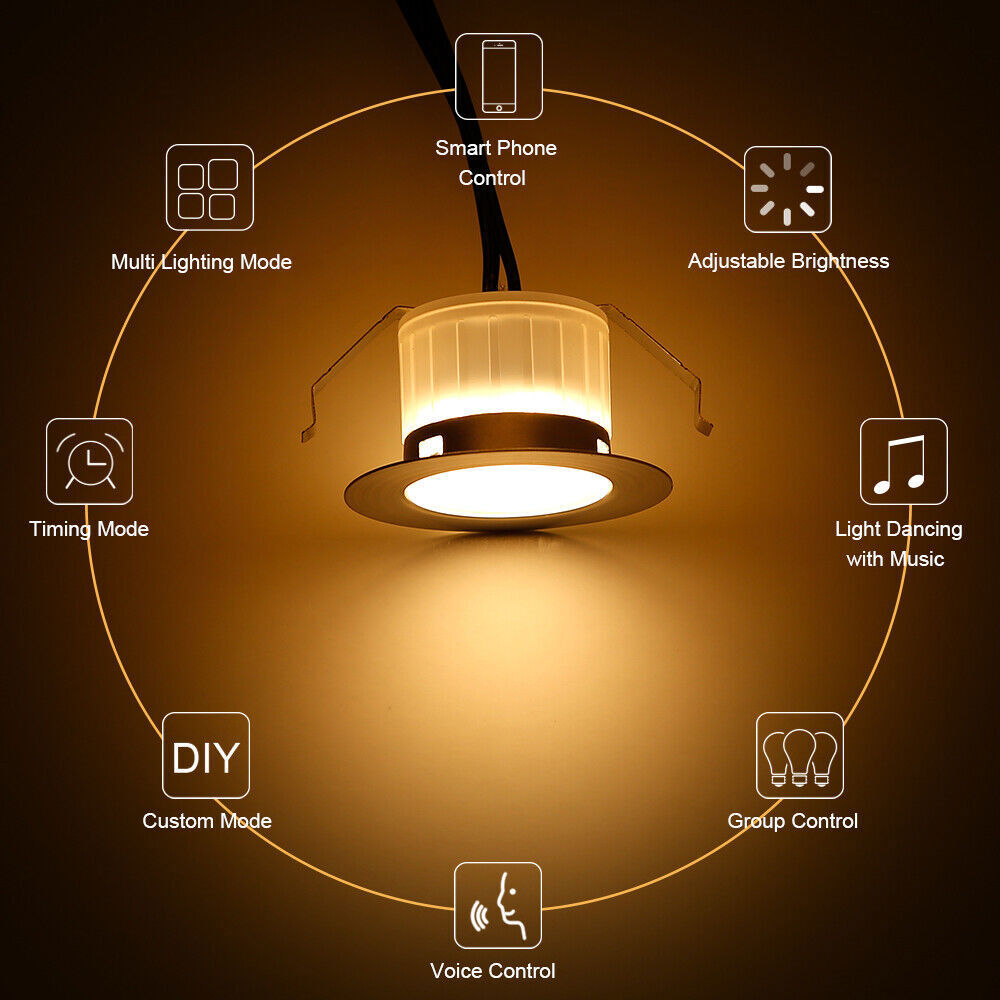 19/30/31/45/61mm WIFI / Bluetooth 12V LED Stair Step Plinth Decking