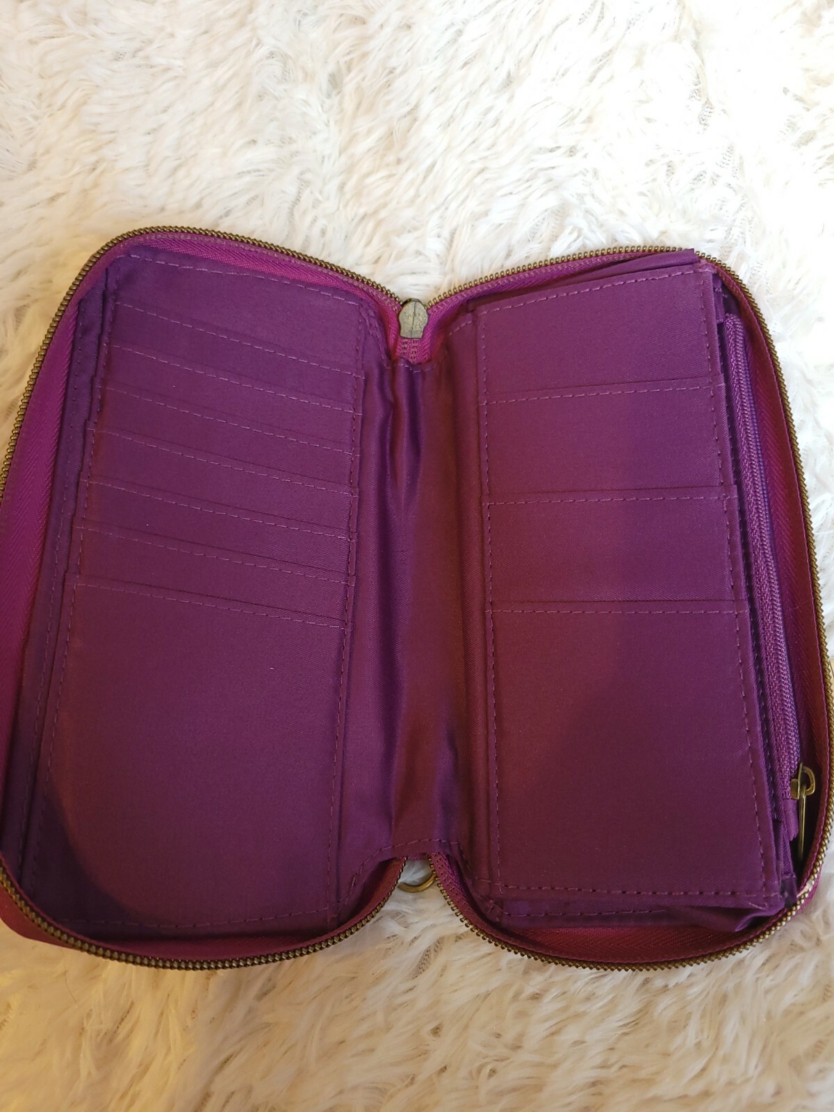 Travelon Zipper Clutch Wallet Passport & Credit Card Travel Safety rfid