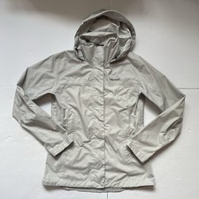 Marmot Jacket Womens Small Grey Full Zip Rain Coat Hooded Windbreaker Camp