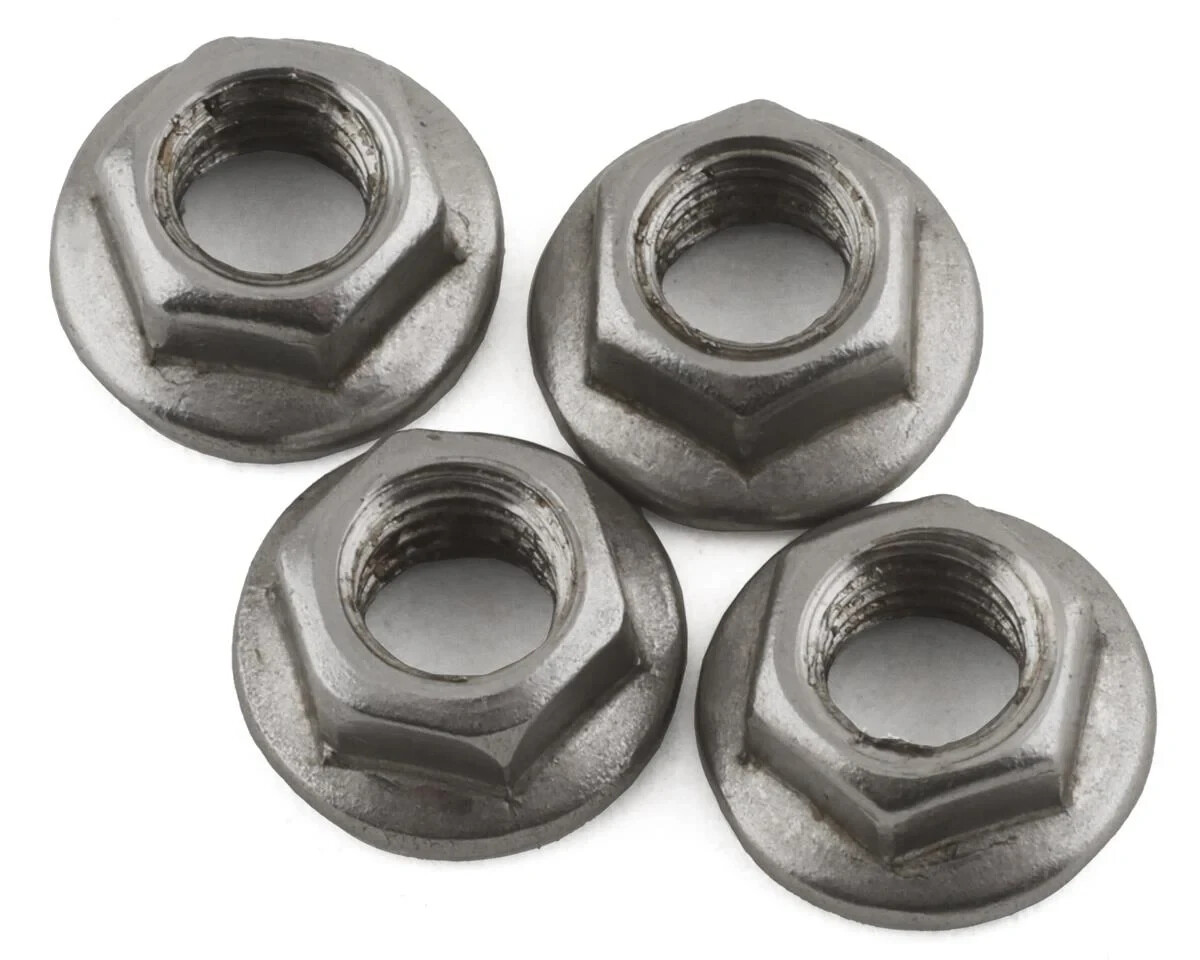 DS Racing 4x5.5mm Stainless Steel Wheel Nuts (Silver) (4) DSCDENM4S