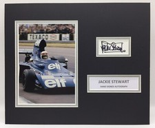 RARE Jackie Stewart F1 Signed Photo Display + COA AUTOGRAPH FORMULA ONE