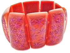 ZSISKA 8 BEAD JASMIN RESIN BRACELET