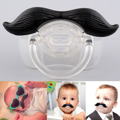 Funny Mustache Baby Boys Girl Infant Pacifier Orthodontic Dummy