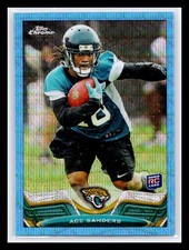 2013 Topps Chrome #79 Ace Sanders Blue Wave Refractor RC Rookie Jaguars