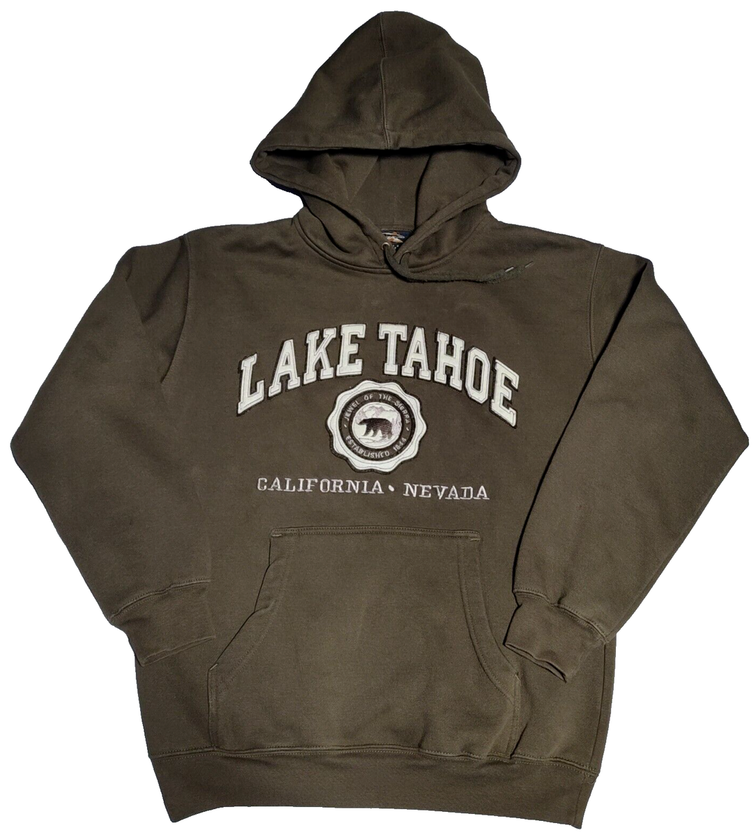 VTG PRAIRIE MOUNTAIN Men Small LAKE TAHOE CALIFORNIA NEVADA Embroidered  Hoodie