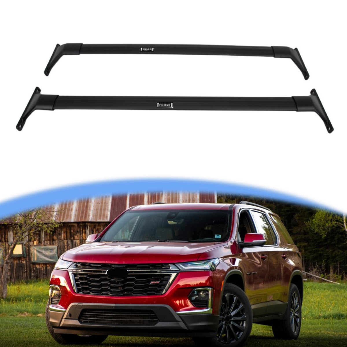 Roof Rack Cross Bar for 2022-2025 Chevy Chevrolet Traverse Luggage - Main Image