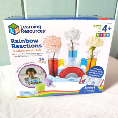 Learning Resources Rainbow Reactions Preschool Science Lab Age 4+