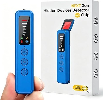 Versteckte Kamera Detektor - KI-gestütztes Anti-Spionagegerät, GPS-Tracker & Insektendetektor