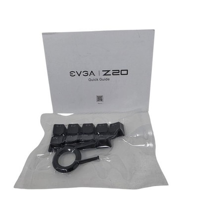 EVGA Z20 Gaming Keyboard Keycap Set WASD E1-E5 Puller Guide Black New OEM