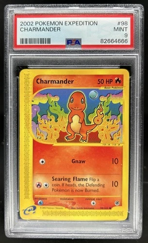 2002 Pokemon Expedition Set Charmander #98/165 PSA 9