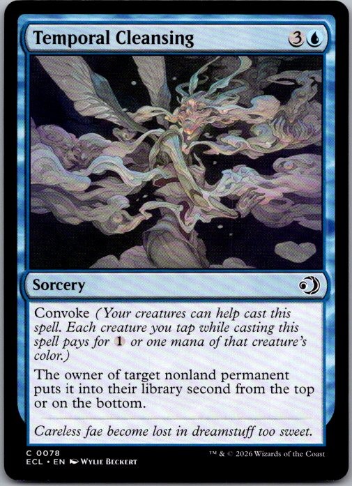 Temporal Cleansing 78 Common Lorwyn Eclipsed Magic: The Gathering Near Mint