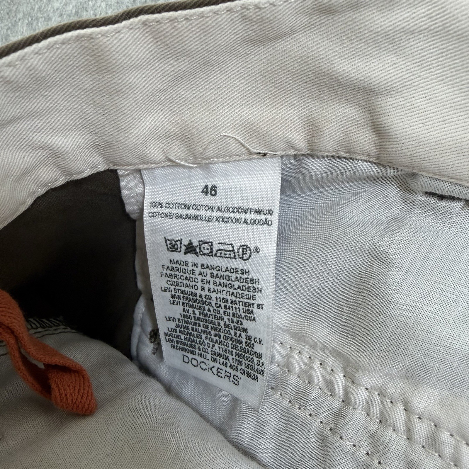 Dockers Cargo Shorts Men 46 Khaki Workwear Utility Durable Snap Pocket 11 Inseam thumbnail 6