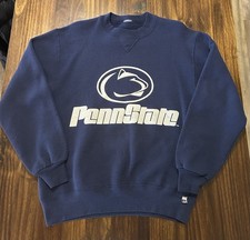 Vintage Russell Penn State Nittany Lions Sweatshirt Blue USA 90s See Pics Size