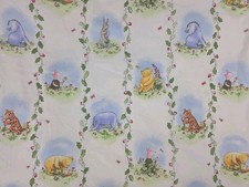 Vintage 1999 Disney Classic Winnie The Pooh fitted crib sheet Cotton Pre-owned