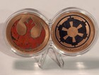 Star Wars (2) Copper 1 AVDP oz Rebel Alliance & Galactic Empire High Relie — photo 2