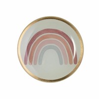 Gift Company Glasteller Love Plates Regenbogen S, Rund, Dekoteller, Grau, 10 Cm