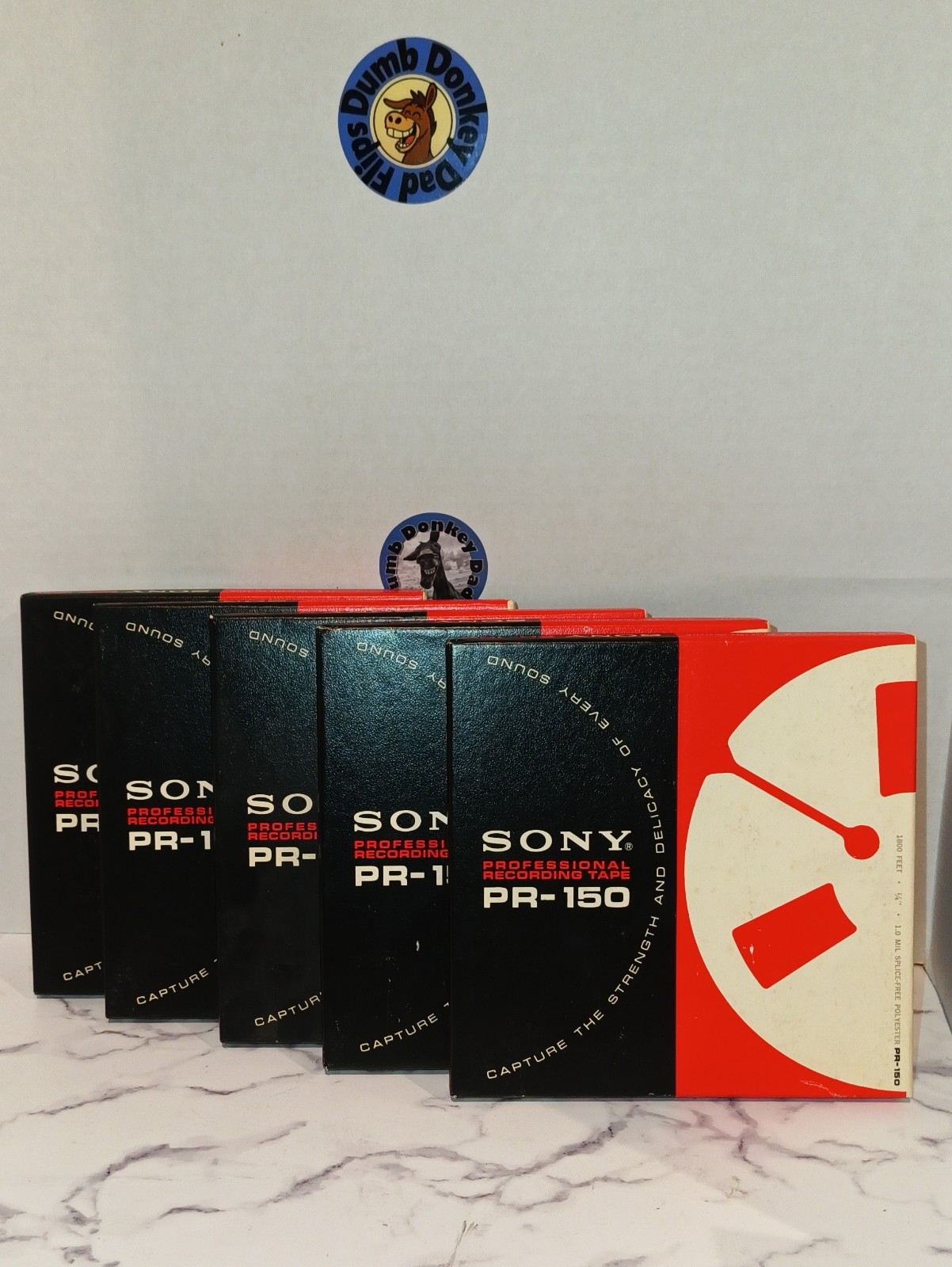 Sony PR-150 Reel to Reel FIVE Professional Recording 7 inch Tape 1800 ft NEW Box