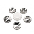 Range Burner Knob Bezel Set for Whirlpool - Replace W10814133 W10437082 W1079742 — photo 2