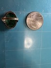 Antique Chinese Carved Jadeite Jade Seed Pearl Ring Solid Gold 13.3k Tested*READ — photo 2