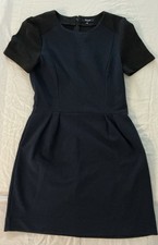 Madewell Dress Women's Short Sleeve Knee Length w/Pockets Navy Blue Size 4