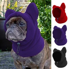 Winter Pet Dog Warm And Windproof Outdoor Hat For Puppy Polar Fleece Dog Hood