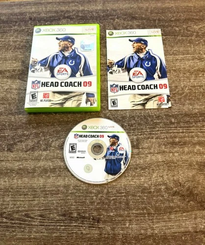 NFL Head Coach 09 (Microsoft Xbox 360, 2008) COMPLETE! Tested & Working!