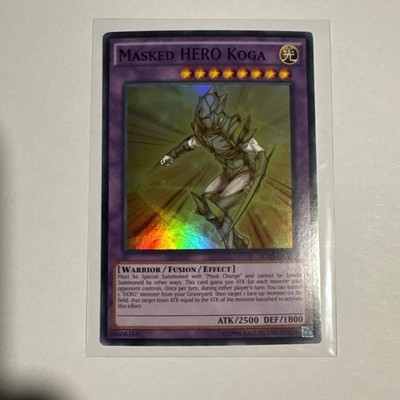 Yugioh Masked HERO Koga SDHS-EN042 Super Rare Unlimited