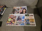 5 Wii Game Lot - Wii Play, Carnival Games, Paintball, Hollywood Workout, iCarly