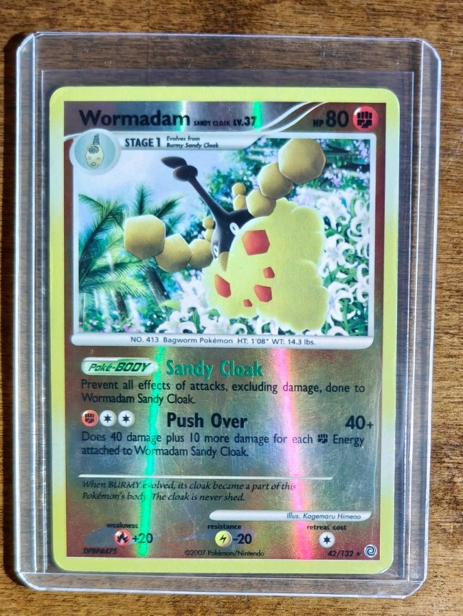 Wormadam Sandy Cloak 42/132 Rare Reverse Holo Secret Wonders 2007 Pokemon Card