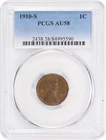 1910-S Lincoln Cent AU58 PCGS
