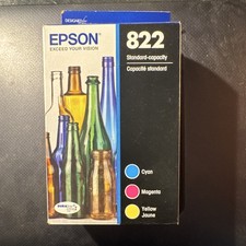 Epson 822 Cyan Magenta Yellow Standard Genuine Inkjet 3-Pack C13T05V523