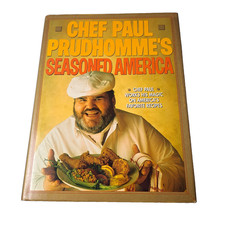 Cookbook Vintage Hardcover Chef Paul Prudhomme Seasoned America 