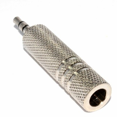 kenable Audio Adapter 6.35mm 1/4'' Stereo Klinke Buchse auf 3.5mm Stecker