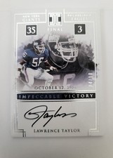 Lawrence Taylor Impeccable Victory Autograph 4/10