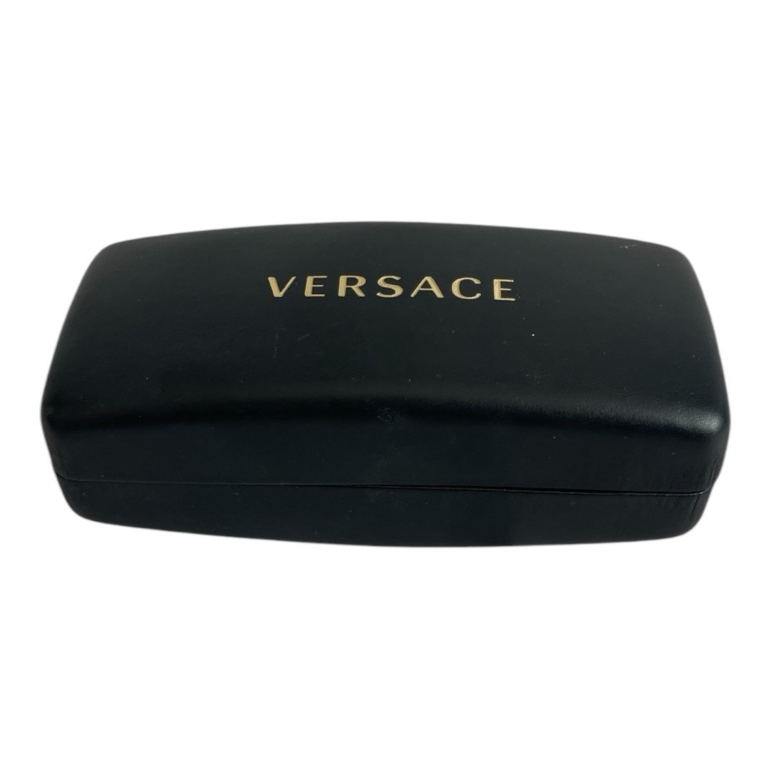 Versace Black Rhinestone Logo Sunglasses Bling Rare Designer Glasses Shades +Box image 8