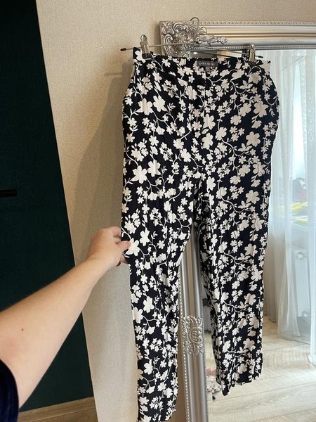 Women Laura Ashley Trousers White 36 / S / 44