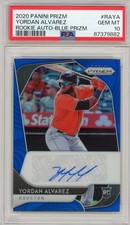 2020 Panini Prizm Yordan Alvarez RC Rookie Auto Blue Prizm PSA 10 Pop. 4