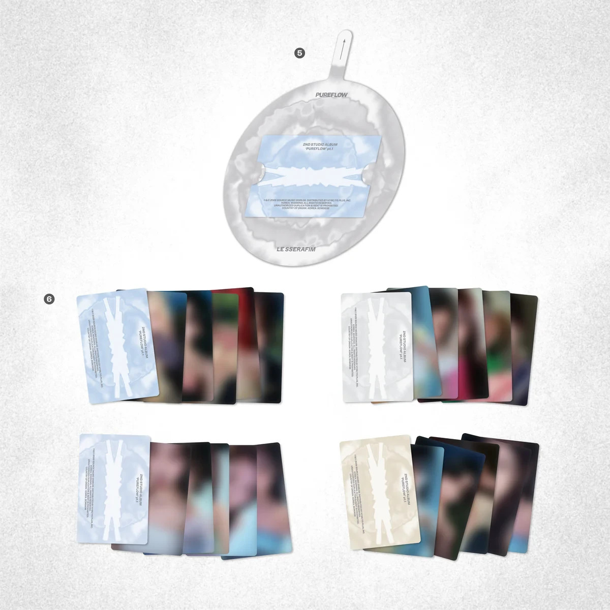 SIGNED PREORDER - LE SSERAFIM 2nd Studio Album 'PUREFLOW' pt.1