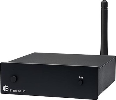 Pro-Ject BT Box S2 HD High Definition Bluetooth 5.0 AptX-HD Audio Receiver (Blac