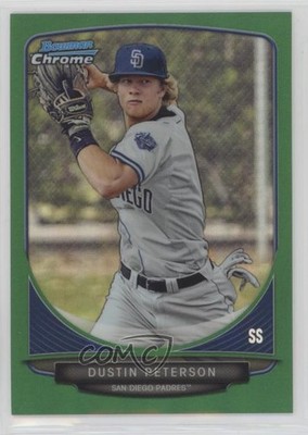 2013 Bowman Draft Picks Chrome Green Refractor 22/75 Dustin Peterson #BDPP10 0j6