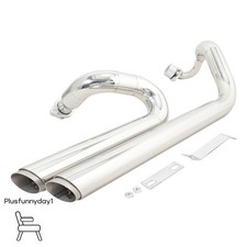 For Yamaha XVS 650 400 V Star 1998-16 XVS 400 Full Exhaust System Silver Muffler