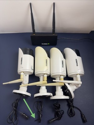 Lorex Cameras LWU3622 With Receiver ( No Power Supply) For Parts Only-Lot Of 5