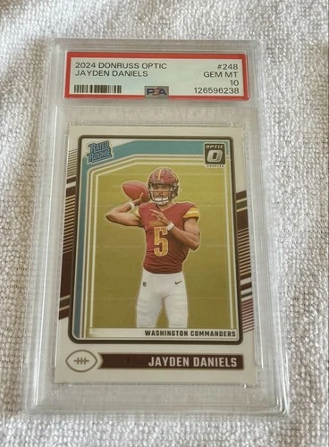 2024 Panini Donruss Optic - Rated Rookie Jayden Daniels #248 (RC) - PSA 10 Gem