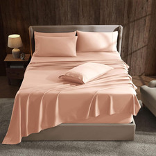 Extra Deep Pocket Sheet Sets, Luxury Soft 6 Piece Bed Sheet Set Fits Mattress 18