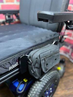 #ad Canvas Saddle Bag for Quantum Power Wheelchairs Storage Solution $29.99