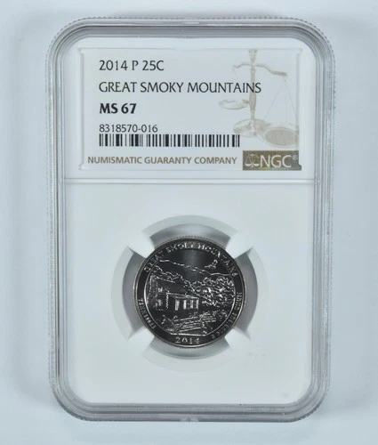 2014-P Washington Quarter Great Smoky Mountains ATB MS67 NGC *7760