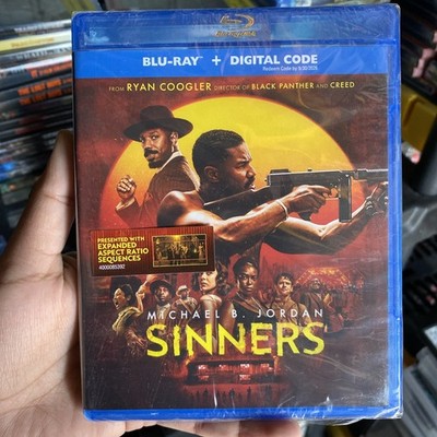 SEALED NEW Sinners (Blu-ray + Digital DVD, 2025) Michael B. Jordan, Ryan Coogler