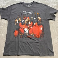 Slipknot Group Photo LG T-Shirt Men Official Merchandise Black Vintage Wash Tee