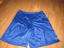 NWT New CHAMPION Men's Sz Large Blue Athletic Shorts Pockets Drawstring 9" Ins